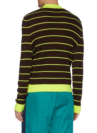 Back View - Click To Enlarge - ACNE STUDIOS - Stripe wool blend knit sweater
