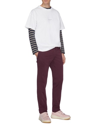 Figure View - Click To Enlarge - ACNE STUDIOS - Logo print oversized T-shirt