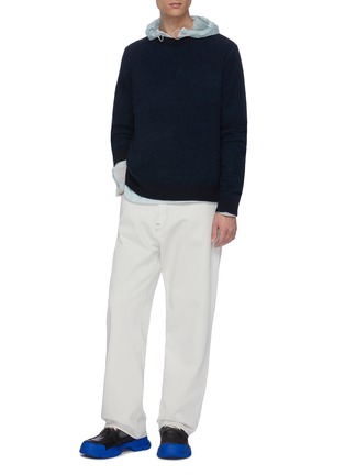 Figure View - Click To Enlarge - ACNE STUDIOS - 'Kassio' contrast rib knit sweater