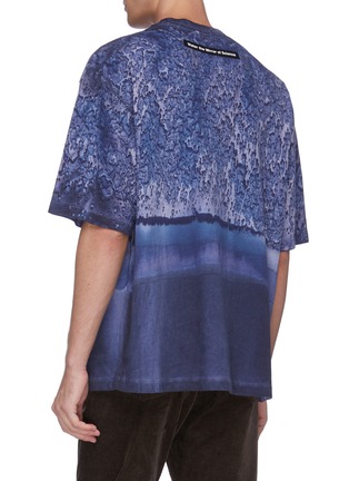Back View - Click To Enlarge - ACNE STUDIOS - Graphic appliqué water print T-shirt