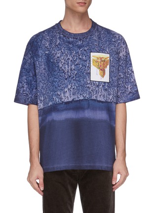 Main View - Click To Enlarge - ACNE STUDIOS - Graphic appliqué water print T-shirt