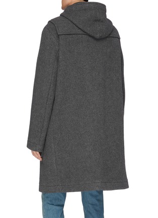 Back View - Click To Enlarge - ACNE STUDIOS - Hooded melton coat