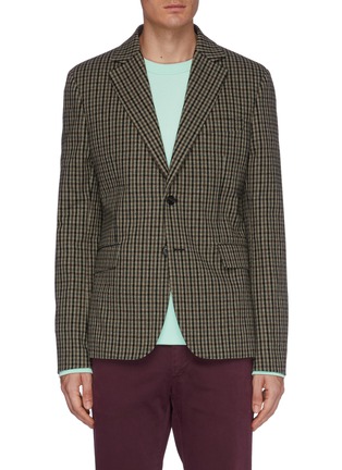 Main View - Click To Enlarge - ACNE STUDIOS - 'Jaison' check plaid wool blend soft blazer