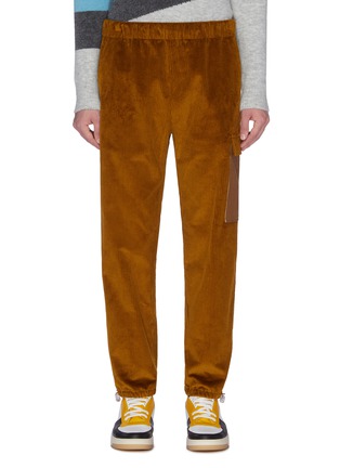 Main View - Click To Enlarge - ACNE STUDIOS - 'Payden' contrast side pocket drawcord cuff corduroy pants