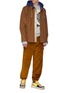 Figure View - Click To Enlarge - ACNE STUDIOS - 'Payden' contrast side pocket drawcord cuff corduroy pants