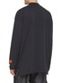Back View - Click To Enlarge - HERON PRESTON - Cyrillic letter embroidered mock neck long sleeve T-shirt