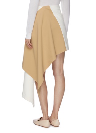 Back View - Click To Enlarge - EQUIL - Colourblock drape panel skirt