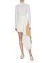Figure View - Click To Enlarge - EQUIL - Colourblock drape panel skirt