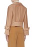 Back View - Click To Enlarge - EQUIL - Belted cropped jacket