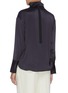 Back View - Click To Enlarge - EQUIL - Folded collar mock neck top
