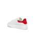 Detail View - Click To Enlarge - ALEXANDER MCQUEEN - 'Kids Oversized Sneaker' in leather with suede collar