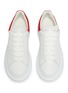 Figure View - Click To Enlarge - ALEXANDER MCQUEEN - 'Kids Oversized Sneaker' in leather with suede collar