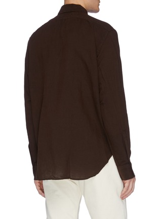 Back View - Click To Enlarge - OUR LEGACY - 'Policy' chest pocket cotton-linen shirt