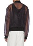 Back View - Click To Enlarge - OUR LEGACY - 'Wind Whisper' organdy boxy bomber jacket