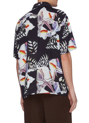 Back View - Click To Enlarge - OUR LEGACY - 'Crushed Tiles' print boxy short sleeve shirt