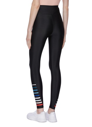 Back View - Click To Enlarge - P.E NATION - 'Resurgence' stripe cuff performance leggings