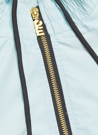  - P.E NATION - 'Man Up' colourblock stripe sleeve hooded track jacket