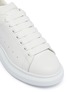 Detail View - Click To Enlarge - ALEXANDER MCQUEEN - 'Oversized Sneaker' in leather with stud mirror collar