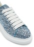 Detail View - Click To Enlarge - ALEXANDER MCQUEEN - 'Oversized Sneaker' in coarse glitter