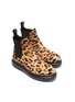 Detail View - Click To Enlarge - ALEXANDER MCQUEEN - Chunky outsole leopard print pony hair Chelsea boots