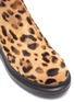 Detail View - Click To Enlarge - ALEXANDER MCQUEEN - Chunky outsole leopard print pony hair Chelsea boots