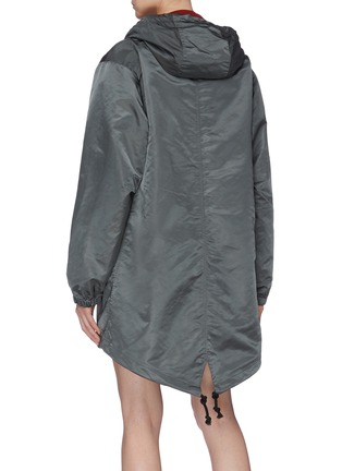 Back View - Click To Enlarge - ACNE STUDIOS - Face patch water resistant hooded parka