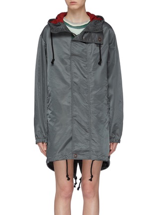 Main View - Click To Enlarge - ACNE STUDIOS - Face patch water resistant hooded parka