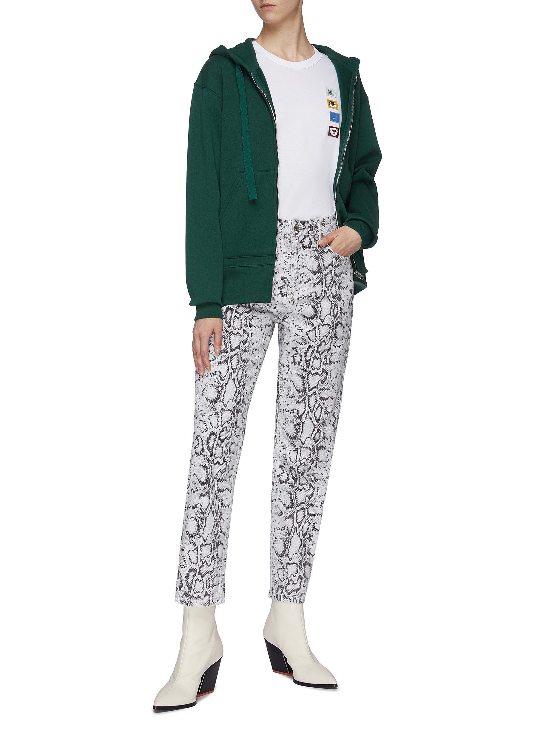 ACNE STUDIOS Animal face patch T-shirt