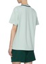 Back View - Click To Enlarge - ACNE STUDIOS - Face patch tie-dye effect rib collar T-shirt