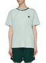 Main View - Click To Enlarge - ACNE STUDIOS - Face patch tie-dye effect rib collar T-shirt