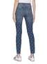 Back View - Click To Enlarge - CURRENT/ELLIOTT - 'The Ankle Skinny Stiletto' star embroidered jeans