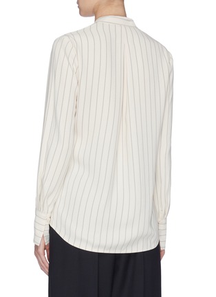 Back View - Click To Enlarge - EQUIPMENT - 'Charlina' stripe V-neck blouse