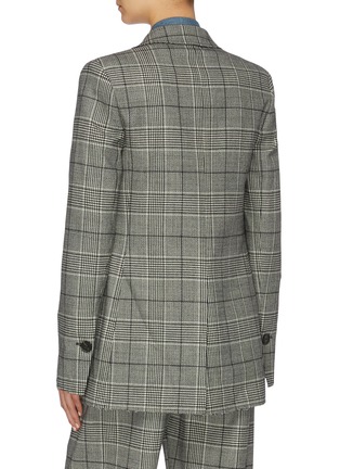 Back View - Click To Enlarge - PROENZA SCHOULER - Layered lapel check plaid blazer