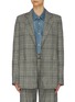 Main View - Click To Enlarge - PROENZA SCHOULER - Layered lapel check plaid blazer
