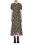 Main View - Click To Enlarge - PROENZA SCHOULER - Ruched cutout dot print crepe dress
