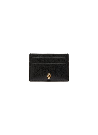 Main View - Click To Enlarge - ALEXANDER MCQUEEN - Skull charm leather card holder