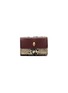 Main View - Click To Enlarge - ALEXANDER MCQUEEN - Skull charm python embossed colourblock leather coin wallet