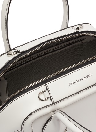 Detail View - Click To Enlarge - ALEXANDER MCQUEEN - 'The Pinter' leather bowling bag