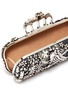 Detail View - Click To Enlarge - ALEXANDER MCQUEEN - Swarovski crystal jewelled leather knuckle clutch