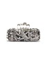 Main View - Click To Enlarge - ALEXANDER MCQUEEN - Swarovski crystal jewelled leather knuckle clutch