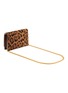 Detail View - Click To Enlarge - ALEXANDER MCQUEEN - Leopard print ponyhair and leather mini crossbody bag