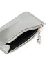 Detail View - Click To Enlarge - ALEXANDER MCQUEEN - Skull charm patent leather zip card holder