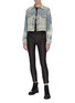 Figure View - Click To Enlarge - AMIRI - Knot embroidered denim trucker jacket