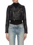 Main View - Click To Enlarge - AMIRI - Studded cropped biker jacket