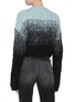 Back View - Click To Enlarge - AMIRI - Ombre oversized cropped cable knit sweater