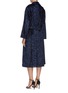 Back View - Click To Enlarge - BLAZÉ MILANO - 'Luxette Whistler' belted tinsel devoré robe coat