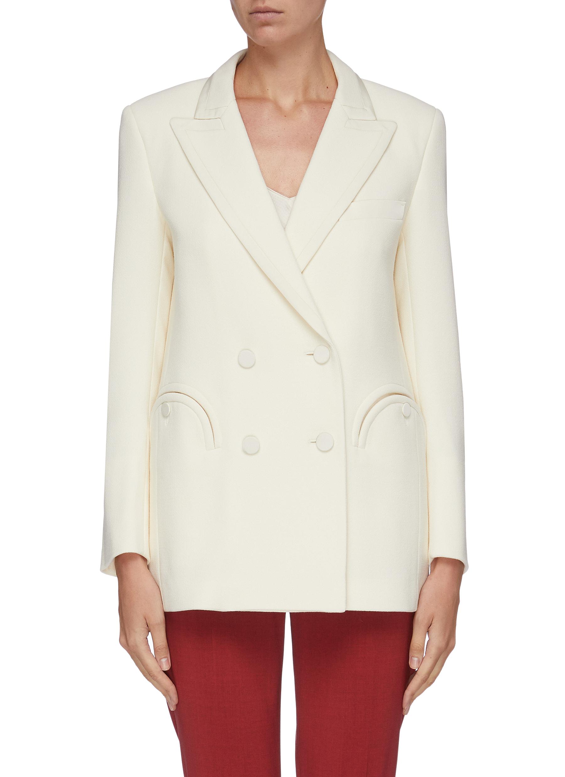 Max Mara Double-breasted Blazer In Wool And Mohair | Coshio Online Shop