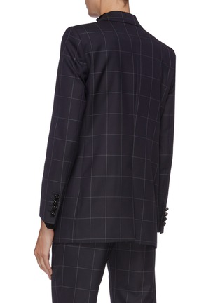 Back View - Click To Enlarge - BLAZÉ MILANO - 'Chacco Kid' double breasted windowpane check wool everyday blazer