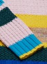  - ZI II CI IEN - Scarf panel colourblock stripe mix knit sweater