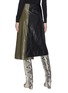 Back View - Click To Enlarge - CÉDRIC CHARLIER - Buckled side asymmetric colourblock skirt